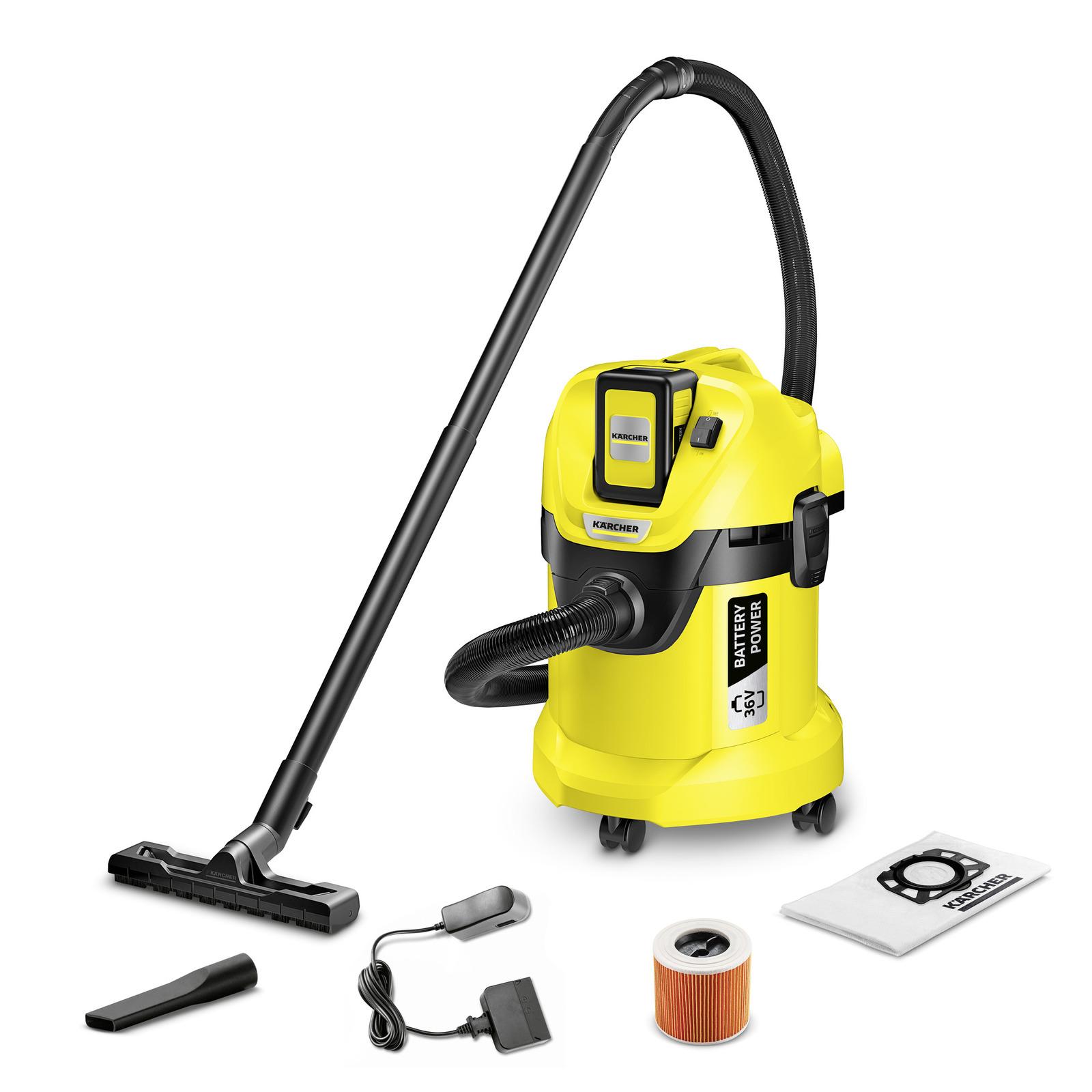 Kärcher WD 3 Set 36 V batteridriven våtdammsugare